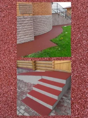 цвет резиновых покрытий терракот