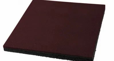 Коричневая резиновая плитка Стандарт 500х500х16 мм